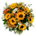 Sonnenblumen und Eustoma