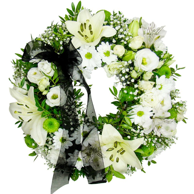 Green & White Wreath